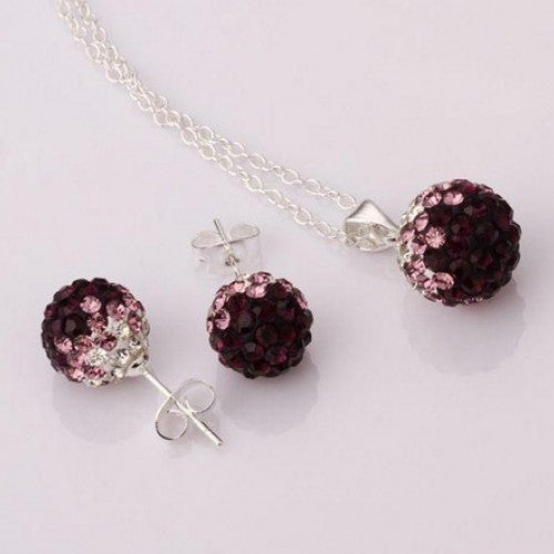 Shambala Crystal Ball Women Jewelry Set