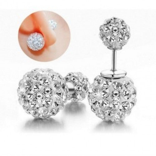 Disco Ball Stud Earrings Fine Jewelry for Women