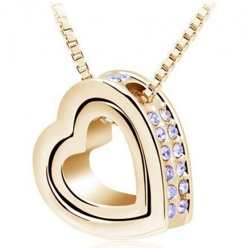 Austrian Crystal design Brand Heart Pendant